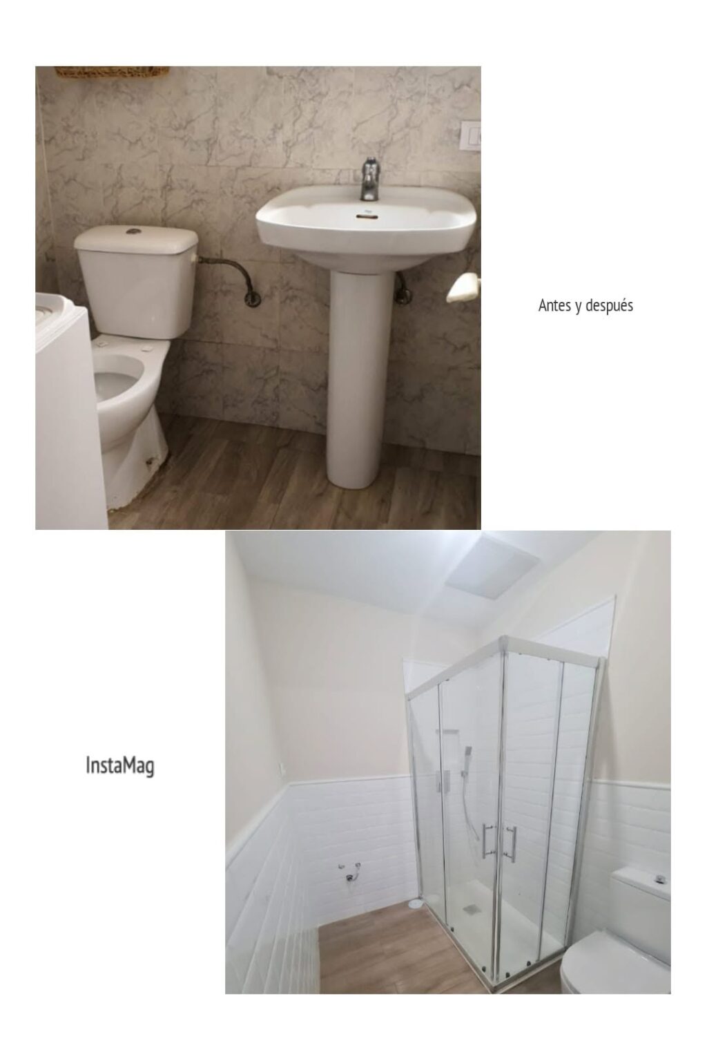 Renovación completa de baño pequeño optimizando espacio
