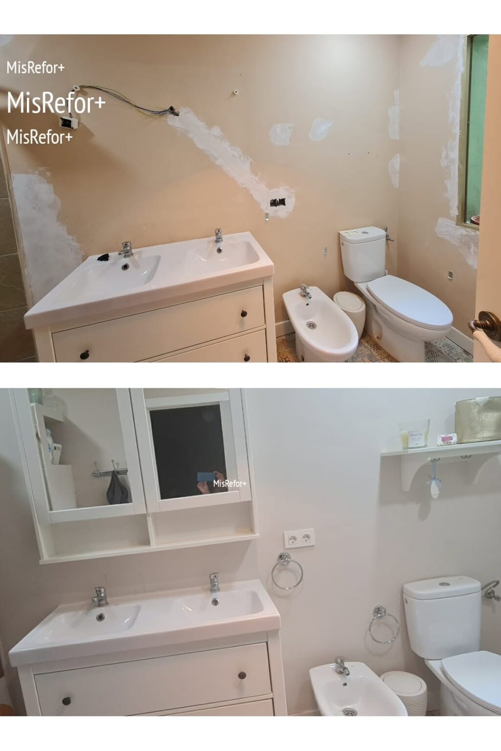 Renovación completa de baño pequeño optimizando espacio